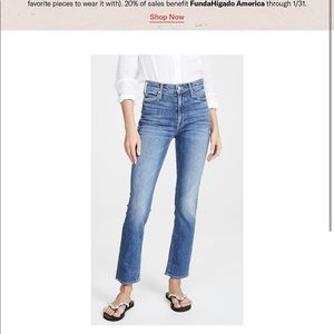 NWT mother dazzler jeans in cowboys dont cry